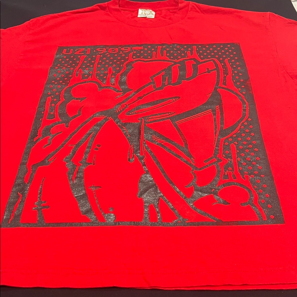 Vintage Y2K , UZI 909 , printed , TCX APPAREL, made in MEXICO 🇲🇽 T SHIRT